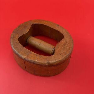 Vintage Wooden Hat Form Mold Stretcher Millinery Wood Tool Top 6 3/4